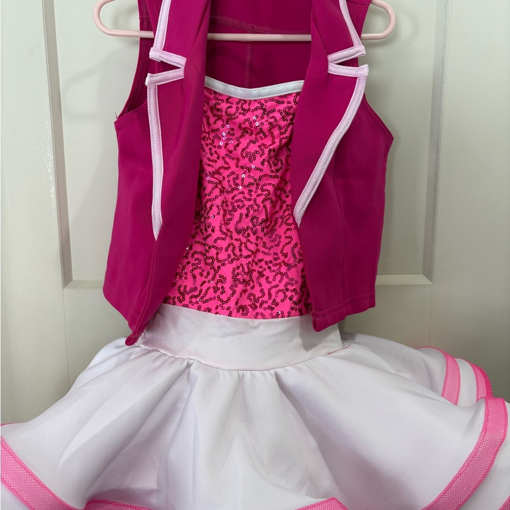 Weissman Fuchsia and White Dance Costume